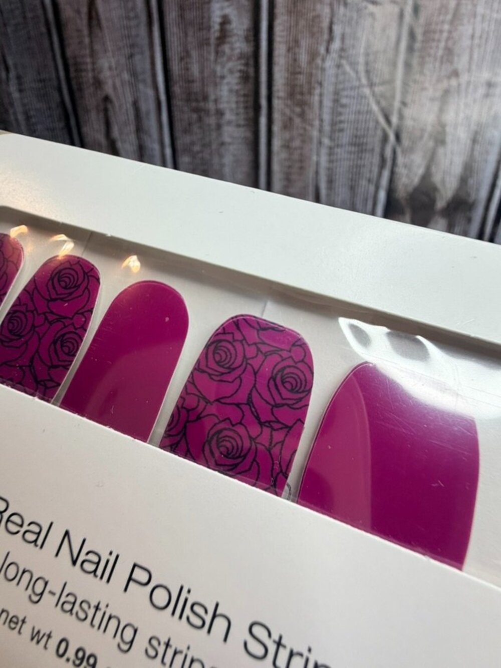 Rose Goes Color Street Nail Polish Strips Retired Fuchsia Rose Nail Art